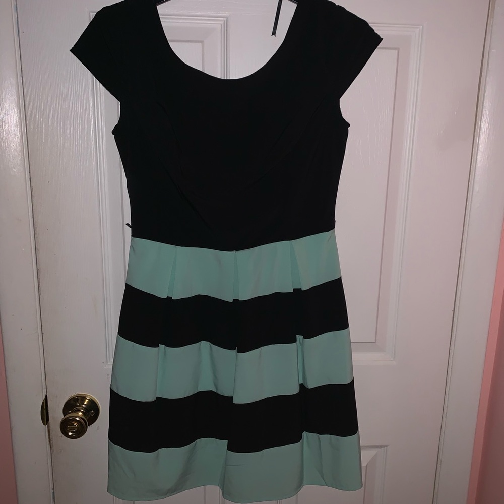 B darlin half striped dress